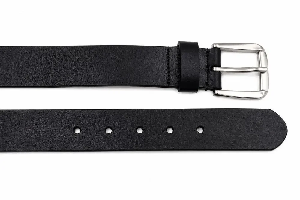 FOSSIL WOMEN’S GENUINE BLACK LEATHER BELT SIZE S FLOWERS BUCKLE